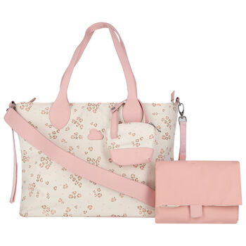 Ivory & Pink Baby Changing Bag